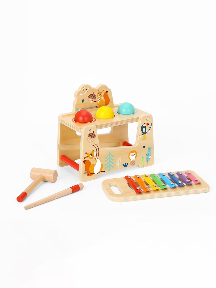 Tooky Toy Wooden Pound And Tap Bench - Image 1 of 2 Tooky Toy Wooden Pound And Tap Bench - Image 1 of 2