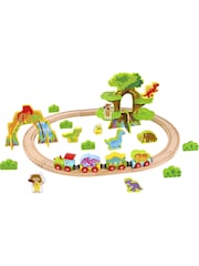 Tooky Toy Wooden Small Dinosaur Train Set - Image 1 of 1