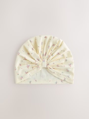 Pink Ditsy Jersey Turban Beanie 2 Pack (3mths-16yrs) - Image 2 of 5