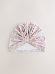 Pink Ditsy Jersey Turban Beanie 2 Pack (3mths-16yrs) - Image 3 of 5