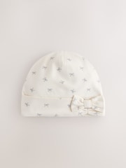 Stone Bow Jersey Beanie 2 Pack (3mths-16yrs) - Image 2 of 5