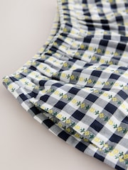 Black/White Floral Gingham Trousers (3mths-7yrs) - Image 3 of 4