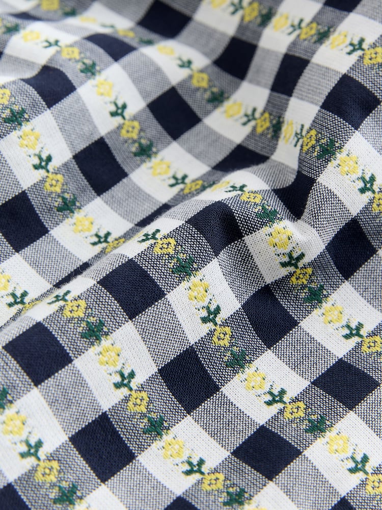 أسود/أبيض زهور - Gingham Trousers (3mths-7yrs) - صورة 7 من 7 أسود/أبيض زهور - Gingham Trousers (3mths-7yrs) - صورة 7 من 7