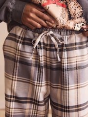 Neutral Check Textured Pyjama Bottoms - Image 4 of 5