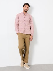 FatFace Marlow Pale Pink Long Sleeve Plain Shirt - Image 3 of 5