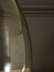 BHS Green Tall Recycled Round Glass Vase - Image 3 of 5