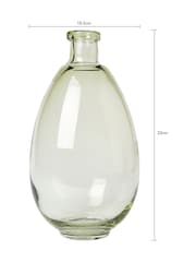BHS Green Tall Recycled Round Glass Vase - Image 4 of 5