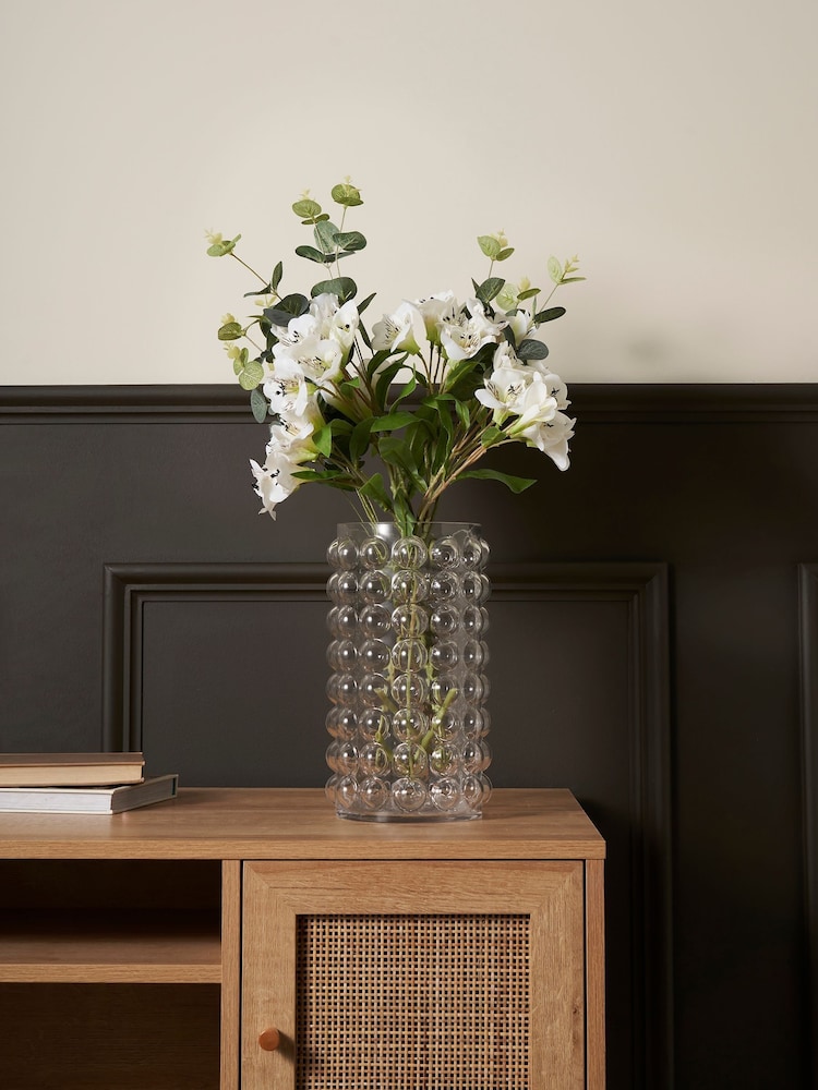 BHS Clear Medium Bobble Glass Vase - Image 1 of 5