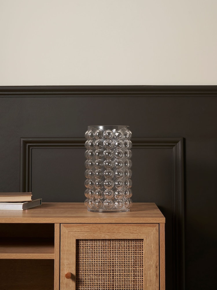 BHS Clear Medium Bobble Glass Vase - Image 2 of 5