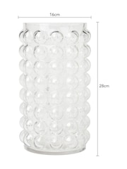 BHS Clear Medium Bobble Glass Vase - Image 4 of 5