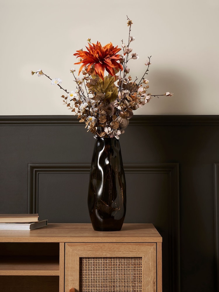 BHS Grey Large Glass Vase - Image 1 of 5