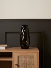 BHS Grey Large Glass Vase - Image 2 of 5
