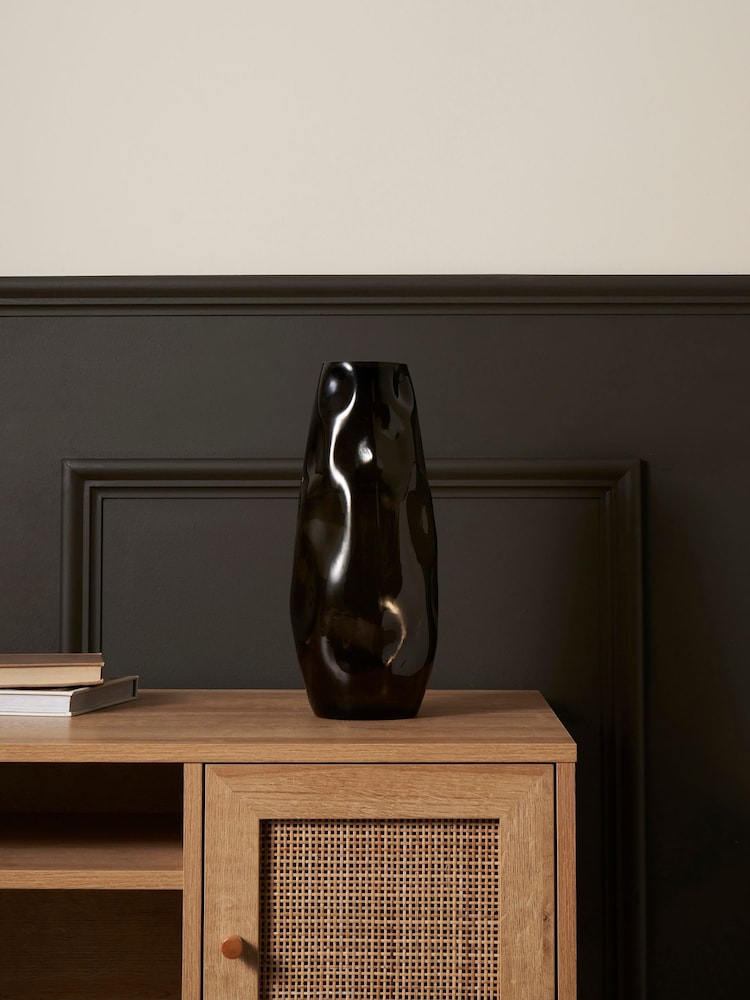 BHS Grey Large Glass Vase - Image 2 of 5