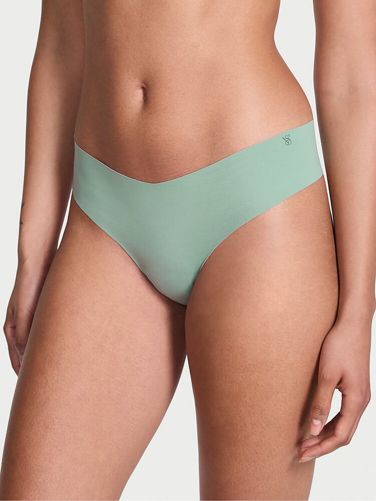 Victoria's Secret Seasalt Green Thong Print Knickers - Image 1 of 2