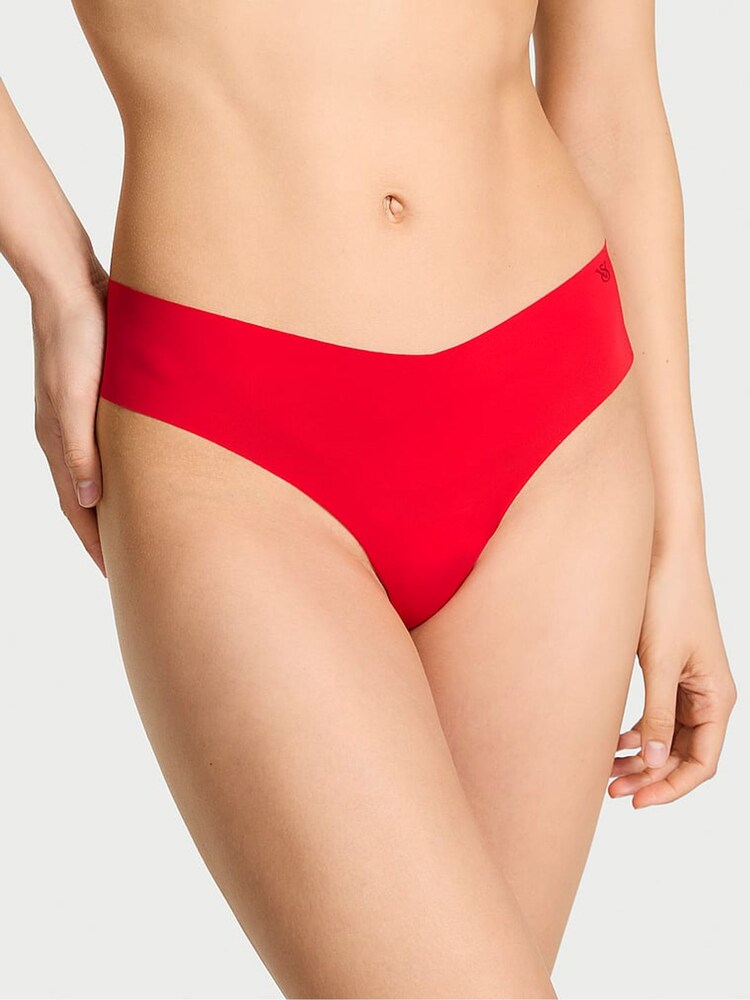 Victoria's Secret Lipstick Red Thong Print Knickers - Image 1 of 2