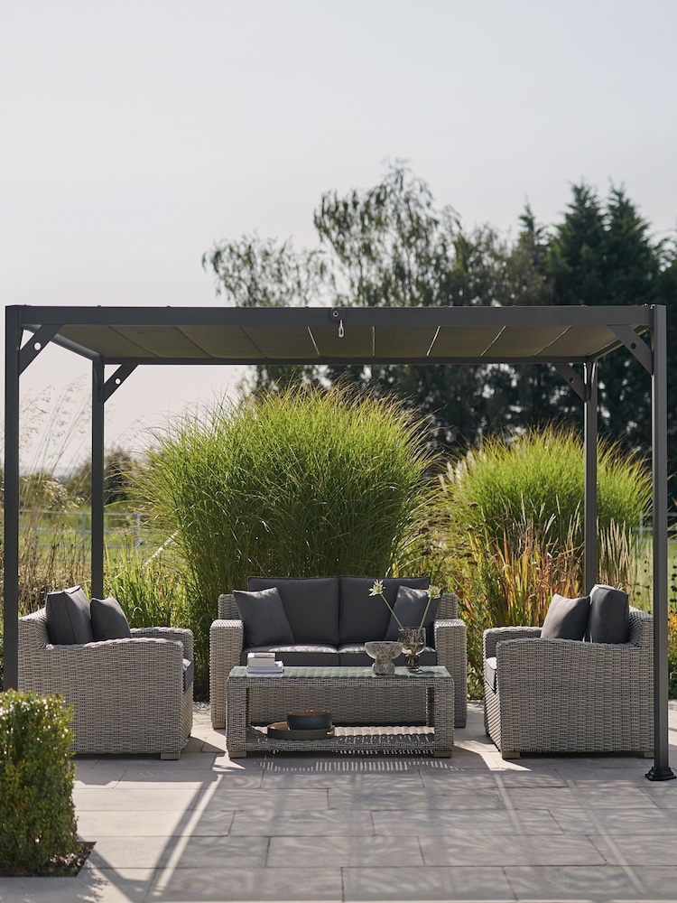 Kettler Grey Garden Panalsol Louvre Pagoda 3.5m x 3.5m - Image 1 of 7