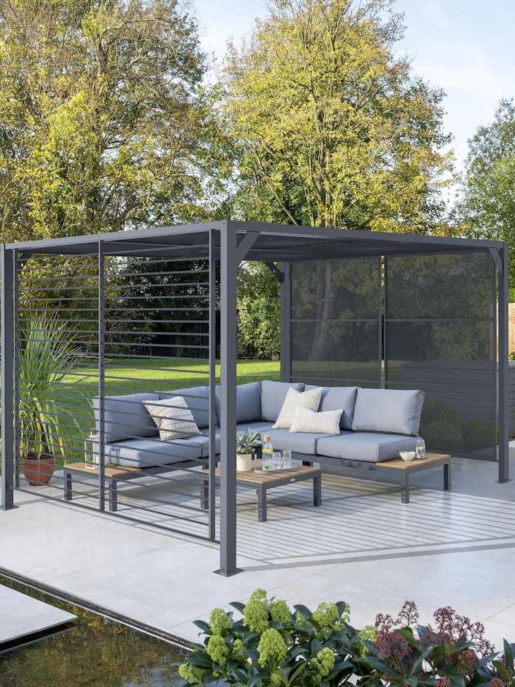 Kettler Grey Garden Panalsol Deluxe Pagoda 3.5m x 3m - Image 1 of 3