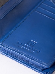 Lakeland Leather Blue Light Large Icon Stud Tab Purse - Image 4 of 4