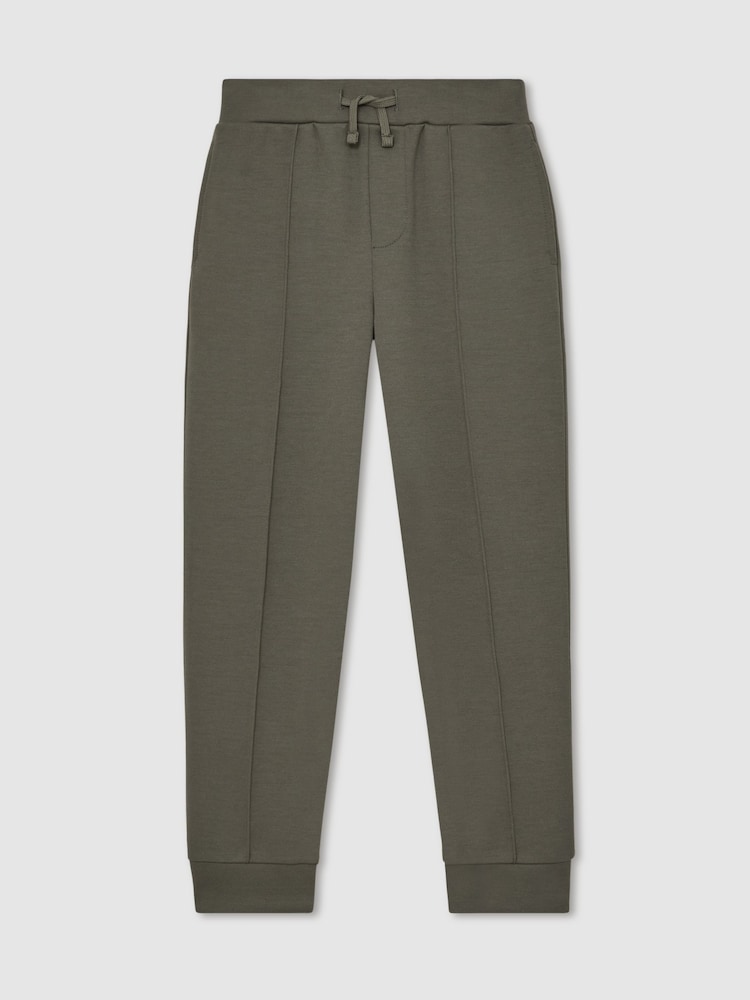 Reiss Dark Sage Premier 13-14 yrs Interlock Drawstring Joggers - Image 1 of 4