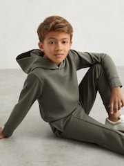 Reiss Dark Sage Premier 13-14 yrs Interlock Drawstring Joggers - Image 3 of 4