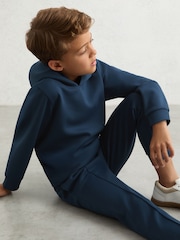 Reiss Ocean Blue Premier 13-14 yrs Interlock Drawstring Joggers - Image 3 of 4
