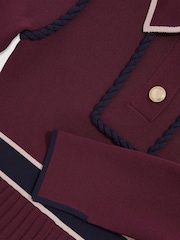Reiss Berry Freya Piped Knitted Skater Dress - Image 4 of 4