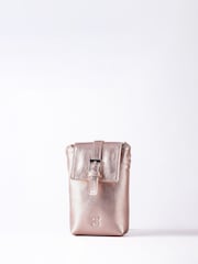 Lakeland Leather Metallic Tarnly Cross-Body Phone Pouch Bag - Image 1 of 7
