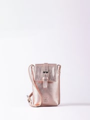 Lakeland Leather Metallic Tarnly Cross-Body Phone Pouch Bag - Image 2 of 7