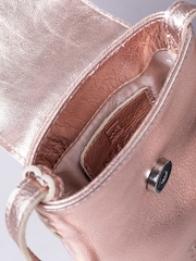 Lakeland Leather Metallic Tarnly Cross-Body Phone Pouch Bag - Image 6 of 7