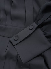 Reiss Giselle Pleated Sheer-Sleeve Mini Dress - Imagem 6 de 6