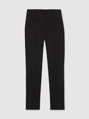 Reiss Black Norla Pintuck Tapered Trousers - Image 2 of 6