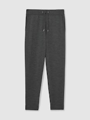 Reiss Derby Grey Melange Billings Merino Wool Cuffed Joggers - Image 2 of 6