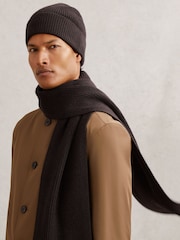 Reiss Chocolate Brown Chesterfield Hat - Image 2 of 7