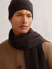 Reiss Chocolate Brown Chesterfield Hat - Image 5 of 7