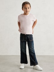 Reiss Pink Belle Cotton Crew Neck T-Shirt - Image 3 of 4