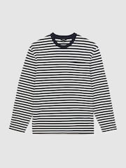 Reiss Kenny Striped Crew-Neck T-Shirt - Imagem 2 de 4