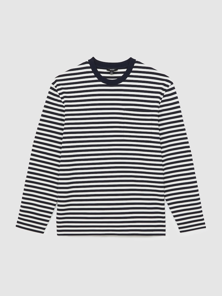 Reiss Kenny Striped Crew-Neck T-Shirt - Imagem 2 de 4