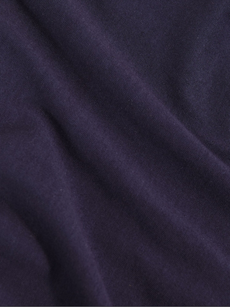 Reiss Navy Belle Cotton Crew Neck T-Shirt - Image 4 of 4