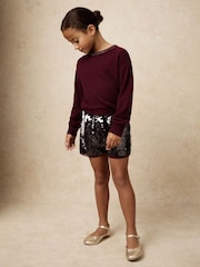 Reiss Burgundy Spence Shorts - Image 2 of 5