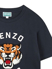 Kenzo Kids Tiger Graphic Logo Short Sleeve T-Shirt - Image 3 of 3