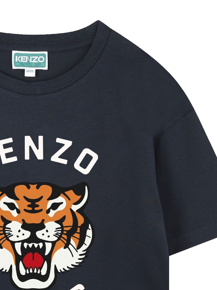 Kenzo Kids Tiger Graphic Logo Short Sleeve T-Shirt - Image 3 of 3