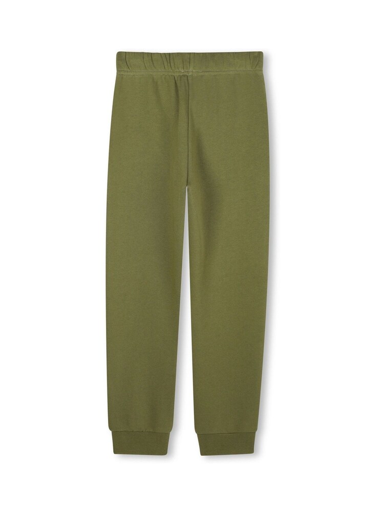 Kenzo Kids Green Embroidered Tiger Graphic Logo Textured Joggers - Image 2 of 3