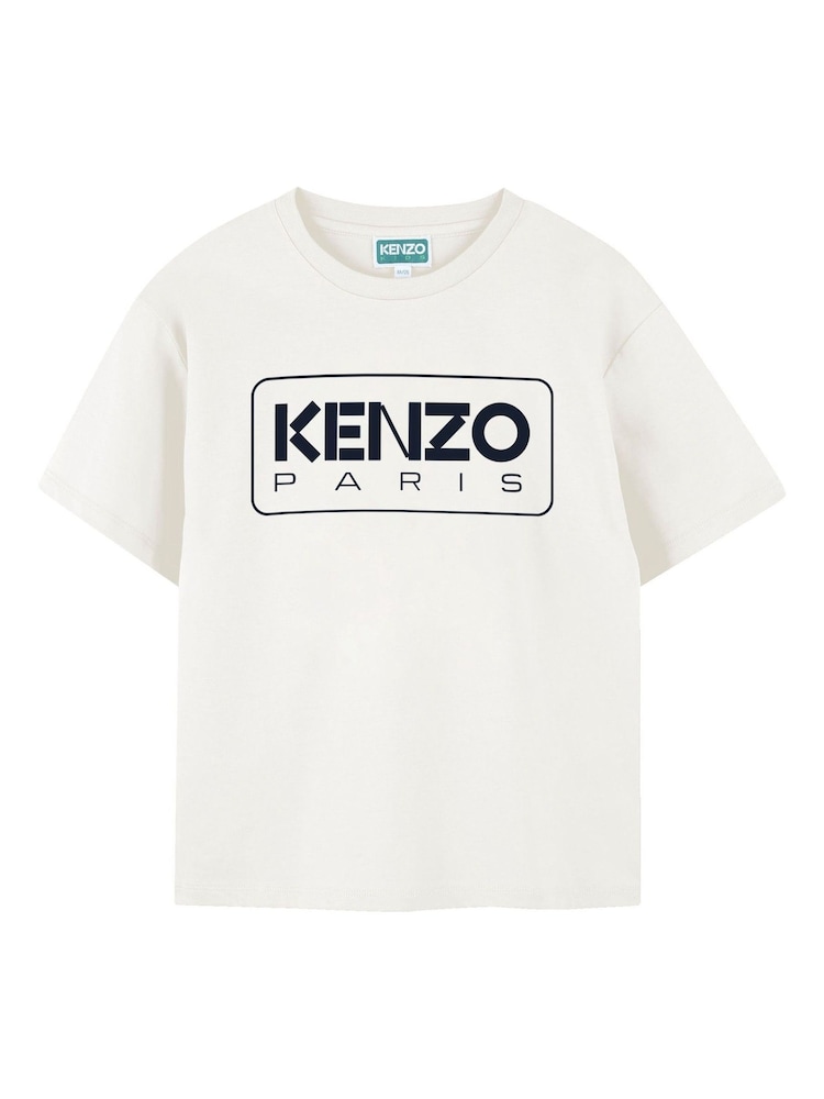 Kenzo Kids Paris Logo Short Sleeve T-Shirt - Image 1 of 3