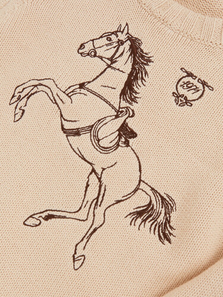 Reiss Lucy Cotton Pony Club Embroidered Jumper - Imagen 4 de 4