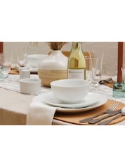 Mikasa 12 Piece White Chalk Porcelain Dinner Set - Image 1 of 5