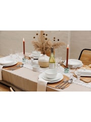 Mikasa 12 Piece White Chalk Porcelain Dinner Set - Image 2 of 5