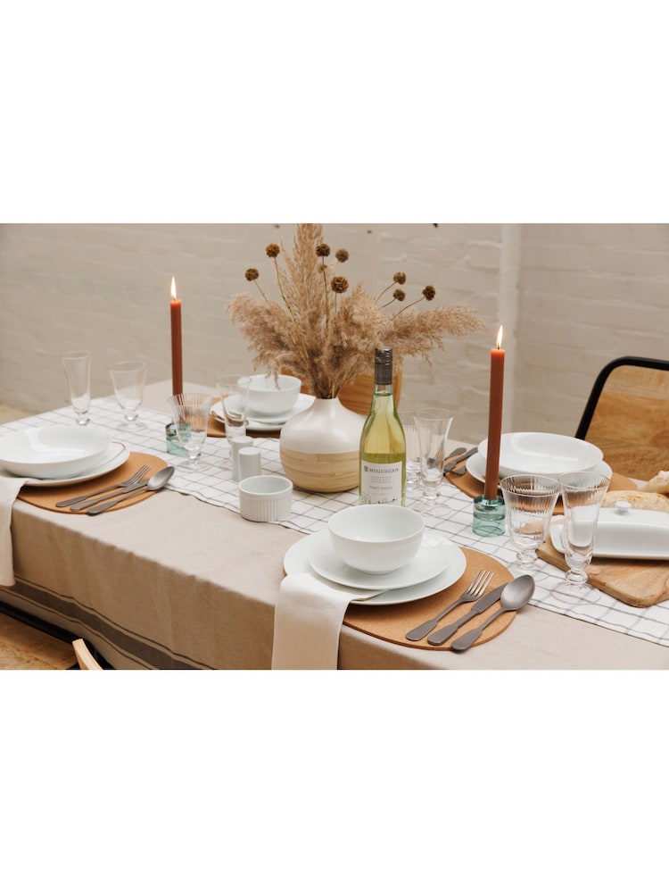 Mikasa 12 Piece White Chalk Porcelain Dinner Set - Image 2 of 5 Mikasa 12 Piece White Chalk Porcelain Dinner Set - Image 2 of 5