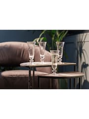 Mikasa 4 Pack Clear Salerno Short-Stem Crystal Champagne Flutes - Image 1 of 6