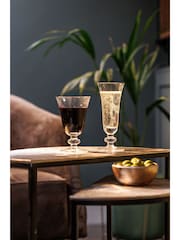 Mikasa 4 Pack Clear Salerno Short-Stem Crystal Champagne Flutes - Image 2 of 6