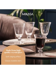 Mikasa Set of 4 Clear Salerno Short-Stemmed Crystal Wine Glass - Image 2 of 5